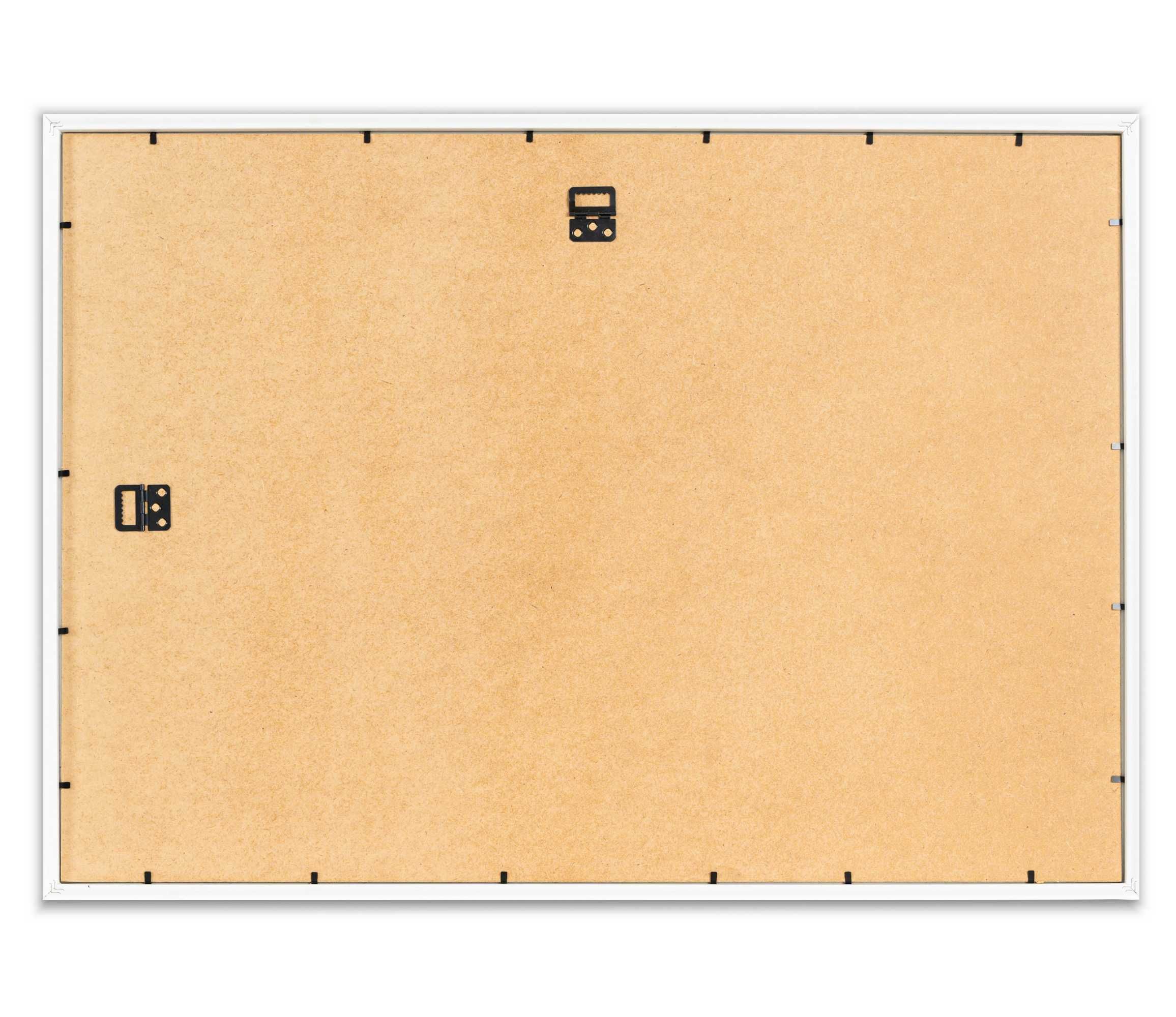 Tablica na magnesy z podróży w ramce, biała, 70x50 cm.