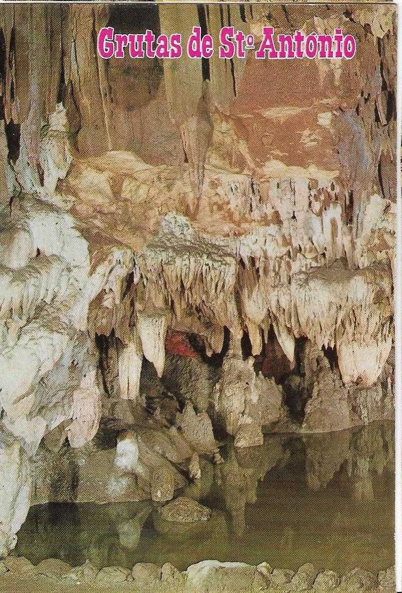 Grutas de Santo António - Postais antigos (cerca de 30 anos) - Postais