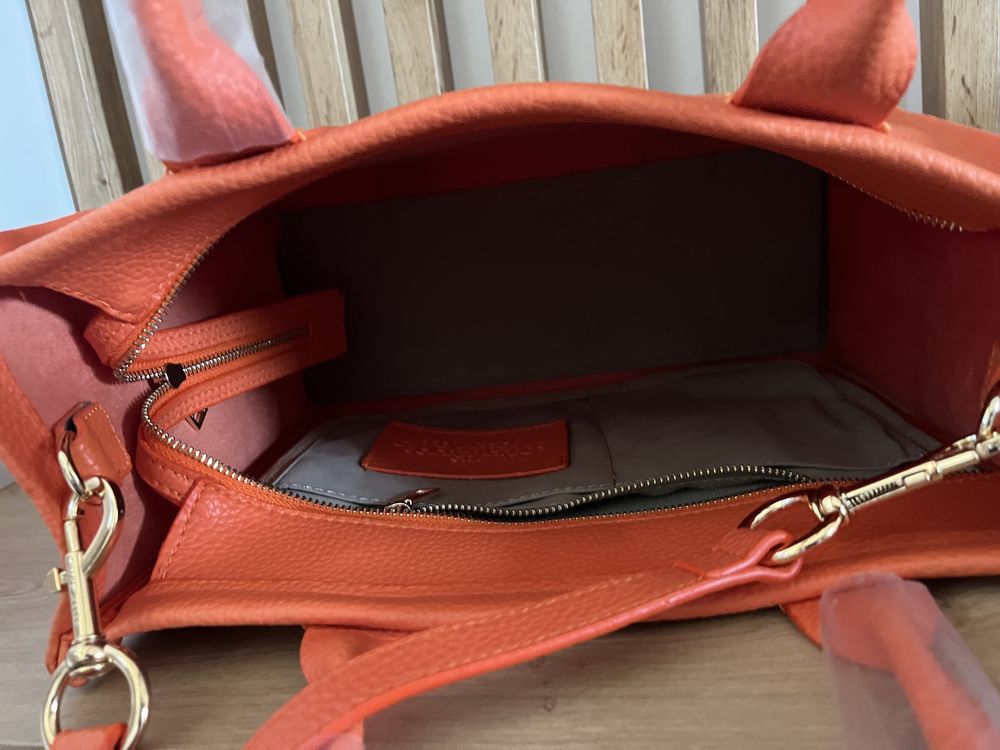 Marc jacobs tote bag nowa pomaranczowa ekoskora
