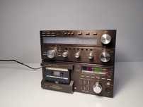 Wieża Grundig MCF 600 MR200-2  - Magnetofon, Amplituner, Brązowa