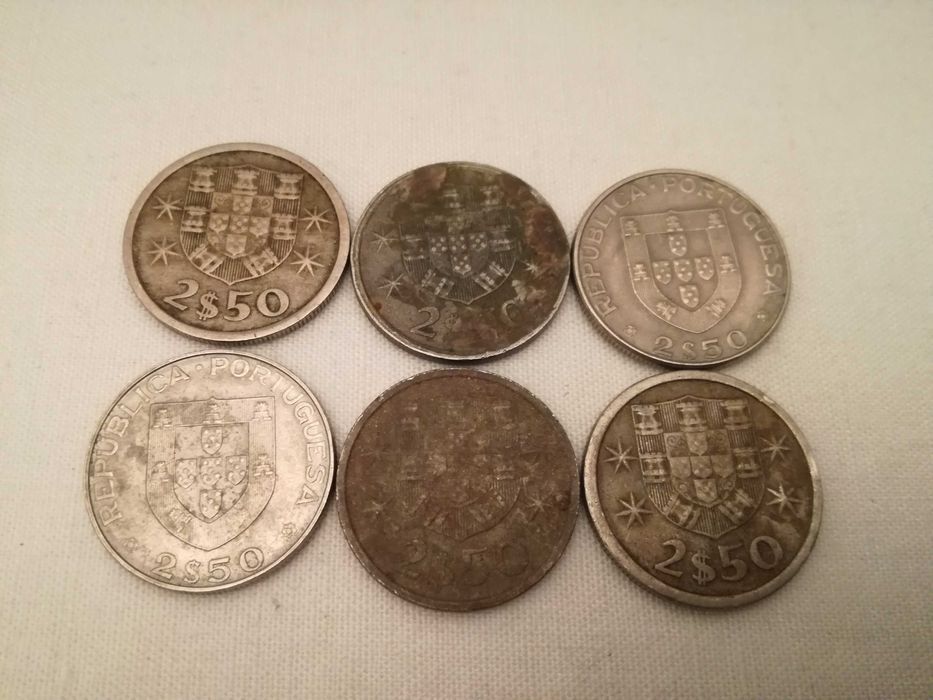 Moedas de 2$50 Escudos