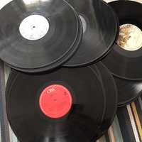 Discos de vinil para decoração e trabalhos manuais