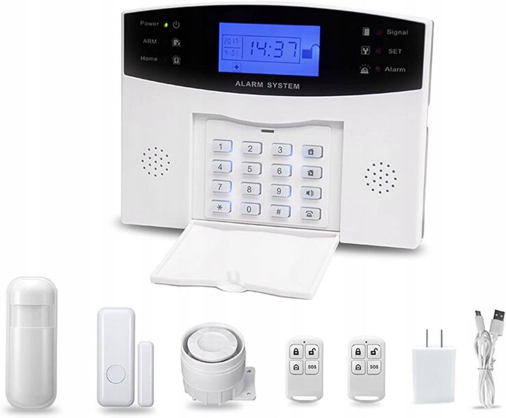 Domowy system alarmowy WiFi GSM, 2-drożny interkom głosowy