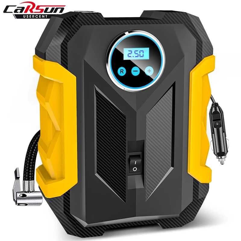 Mini compressor de ar portatil bomba 150 psi, Carsun digital