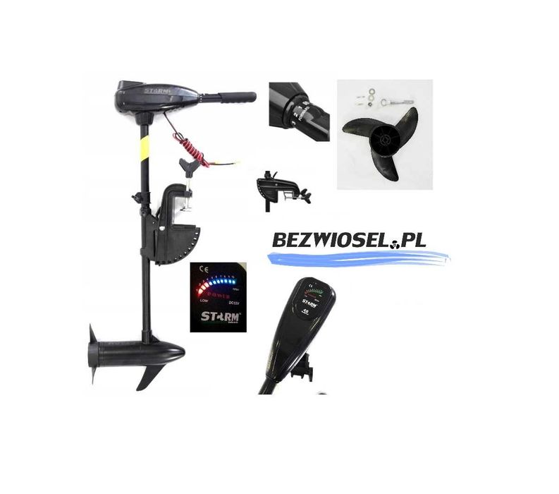 Silnik Zaburtowy  Elektryczny NOWY 55 55lbs typ N Ponton Łódka