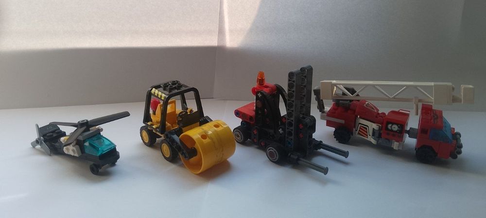 Машинки лего будівництво, пожежна машина