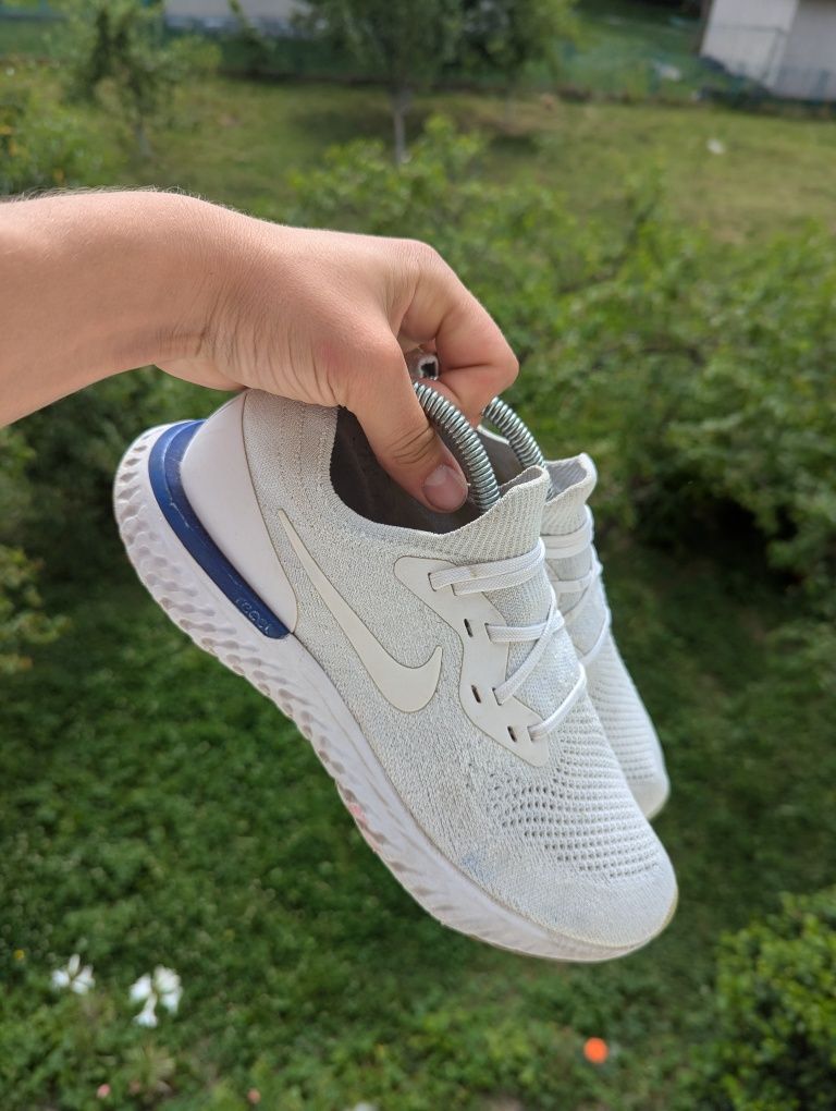 Nike epic react Flyknit White(42р) кросівки кроссовки спорт взуття біл
