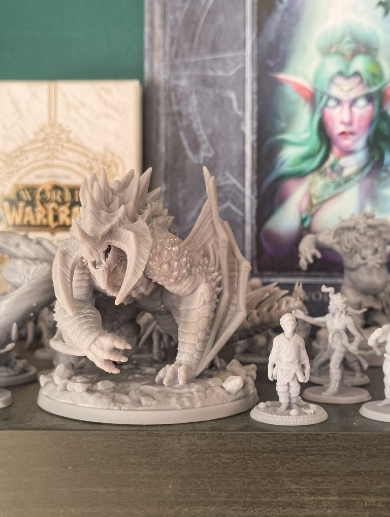 Impressão 3d de miniaturas para jogos como Warhammer 4k e Dnd