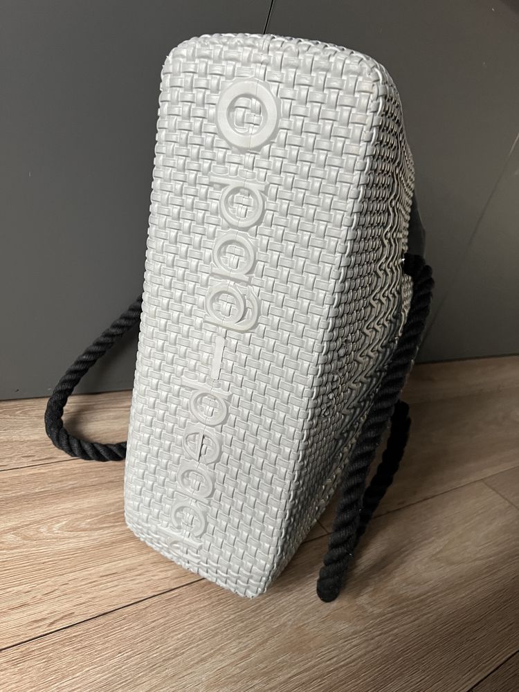 Obag o bag lace beach mini szara grigio