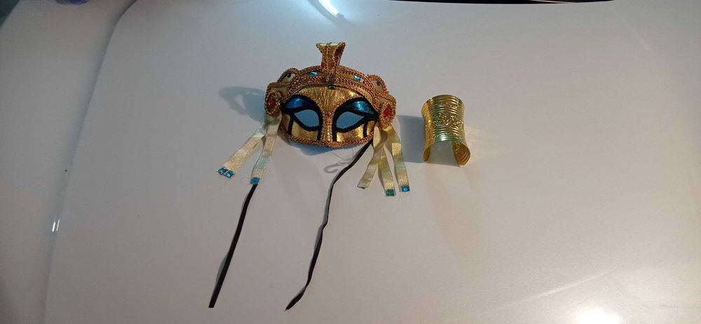 Carnaval máscara e pulseira Cleópatra