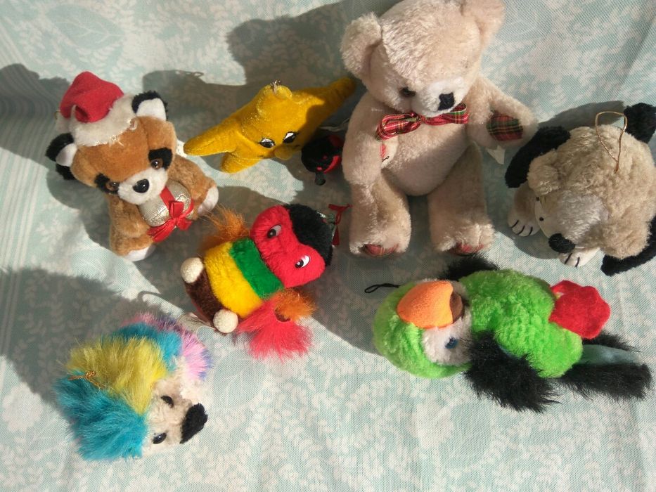 Zestaw maskotek pluszowych lata 90/00 małe maskotki