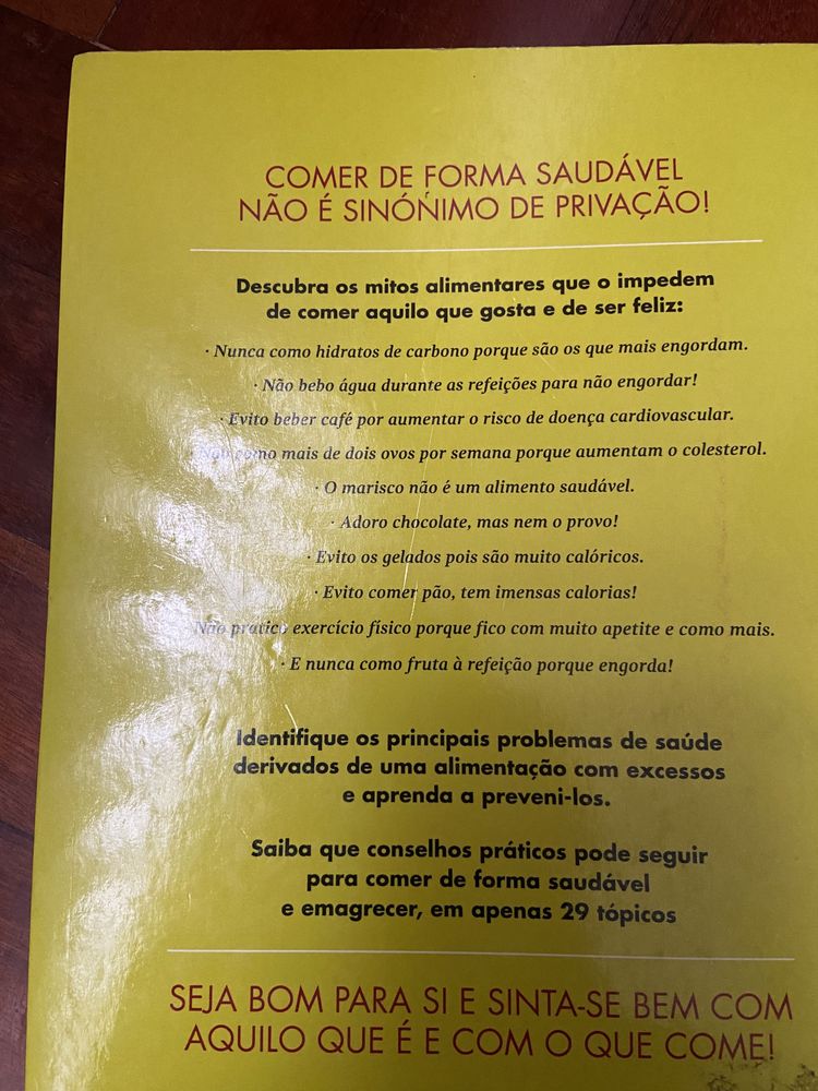 Vendo livro “Comer Bem Sem Sacrifício”