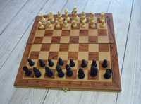 Шахматы, шашки, нарды набор 3 в 1 деревянные (24 x 24 см) S2414