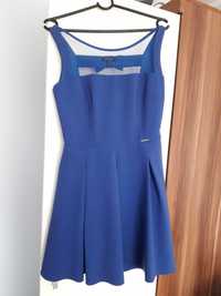 Sukienka chabrowa/niebieska M