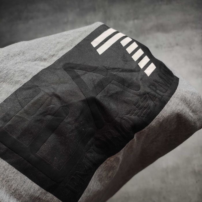 MĘSKA Koszulka Bawełna PREMIUM Duże Logo Elegancka Emporio Armani