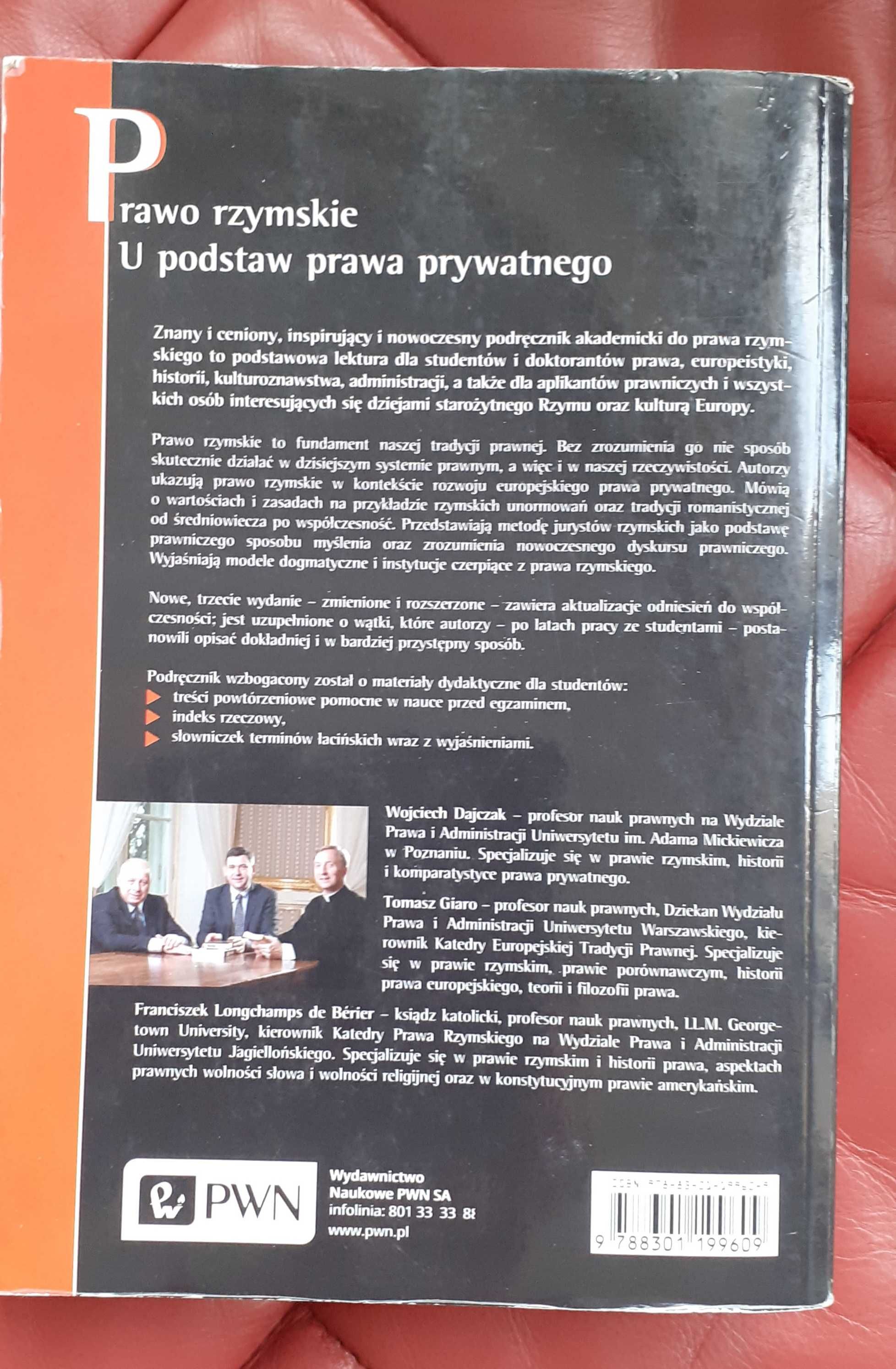 Prawo Rzymskie podręcznik Dajczak, Giaro, Longchamps de Berier