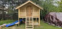 Sprzedam domek drewniany dla dzieci 3×3 m z tarasem, budujemy z drewna