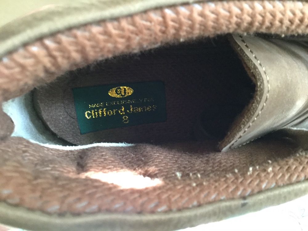 Зимние кожаные ботинки Clifford James. Размер 42, стелька 27 см.