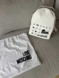 Рюкзак Love Moschino Rome оригинал белый молочный