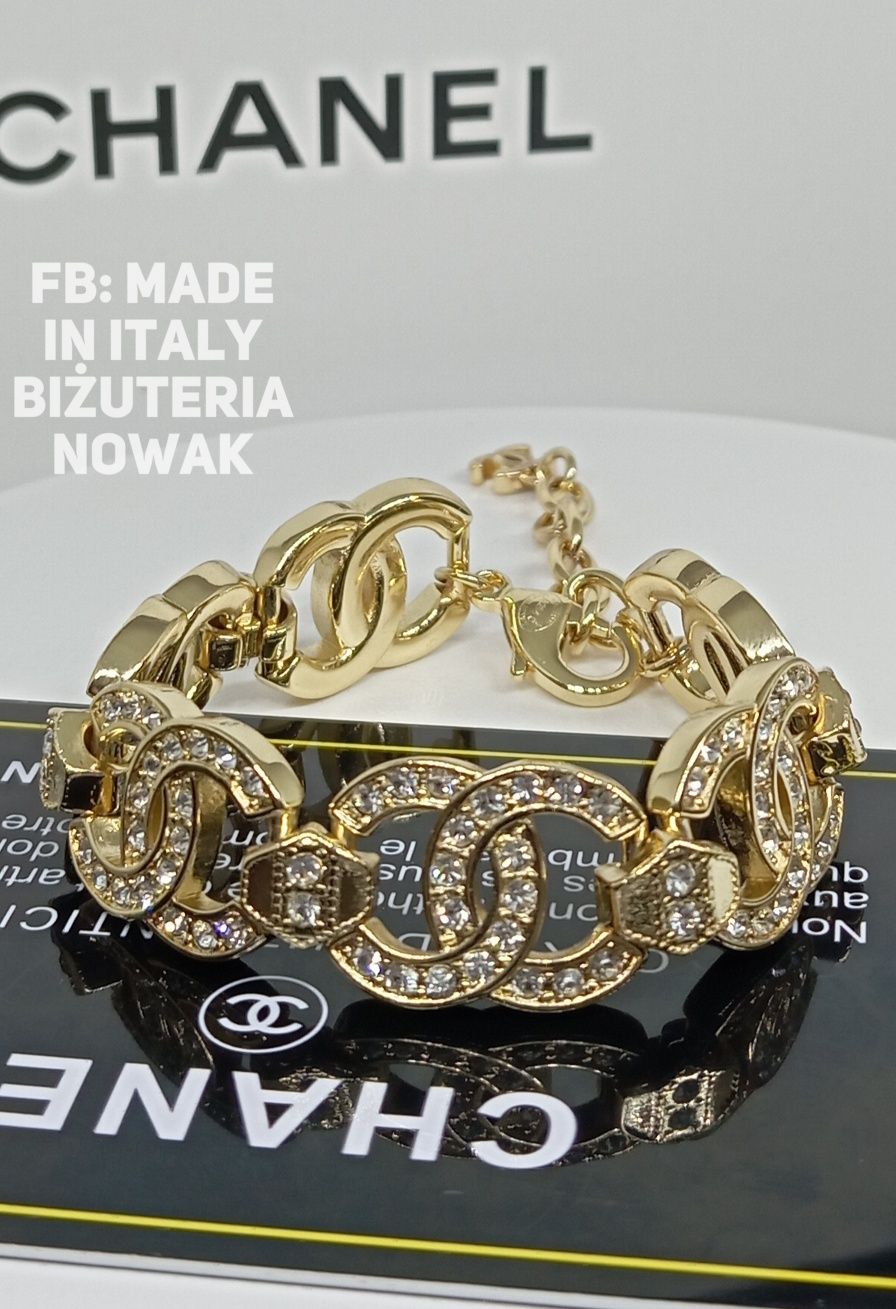 Bransoletka cc chanel cyrkonie