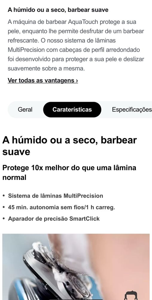Maquina de barbear Philips S5400 Aquatiuch, como nova