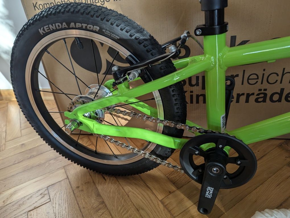 Lekki Rower KUbikes 16 cali super geometria błotniki torba