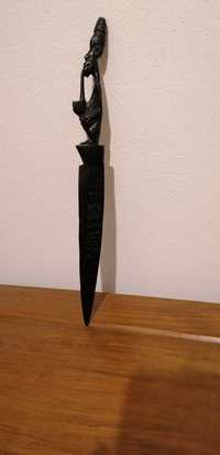 Nóż afrykański ozdobny drewniany sztylet