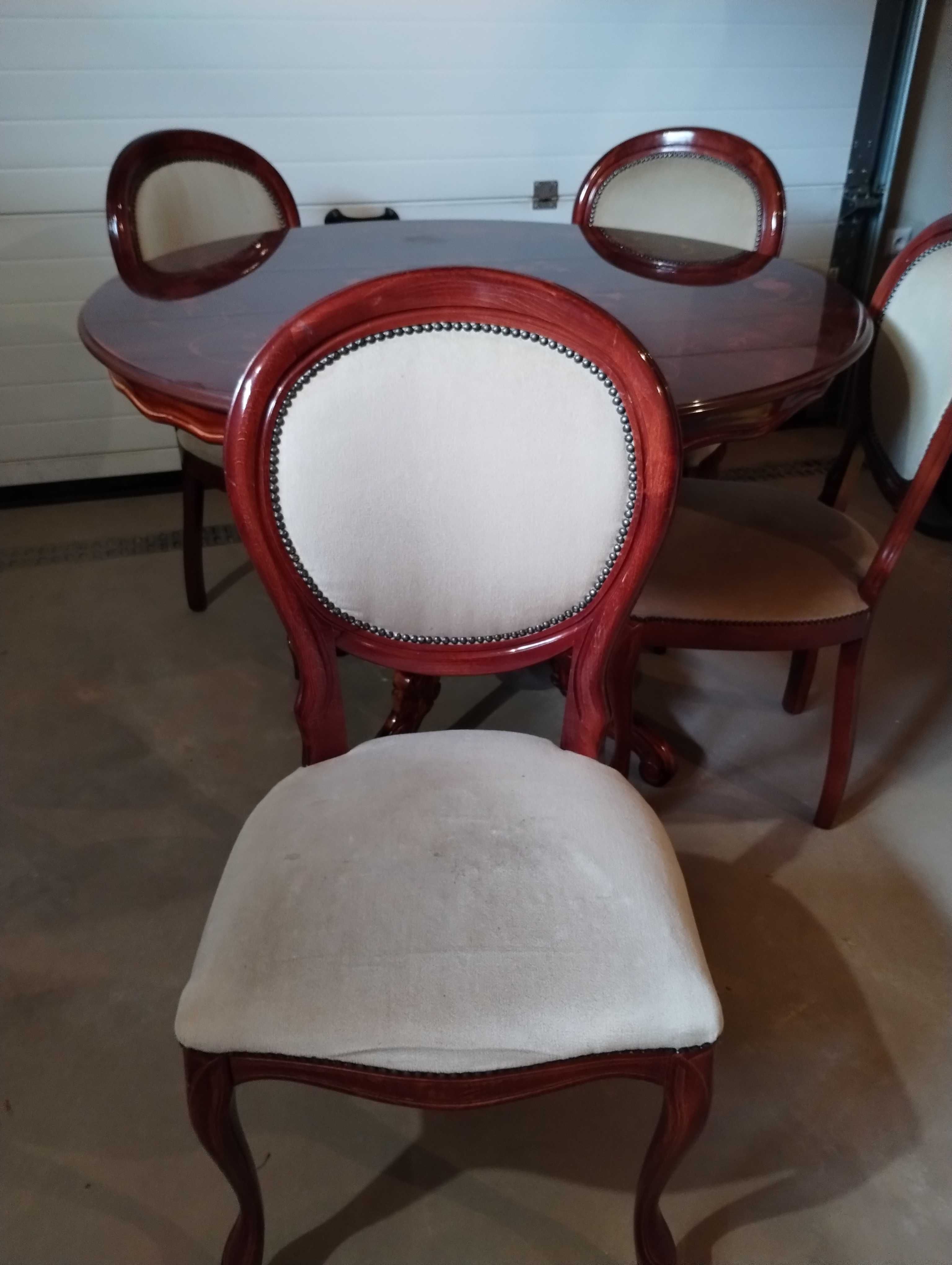 Stół + cztery krzesła włoski klasyk