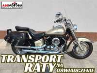 Yamaha XVS Yamaha XVS 1100 A Drag Star Classic, 2003 r., szyba, sakwy, reling