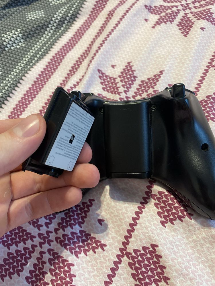 Pojemnik na baterie do pada Xbox 360 Czarny oryginał