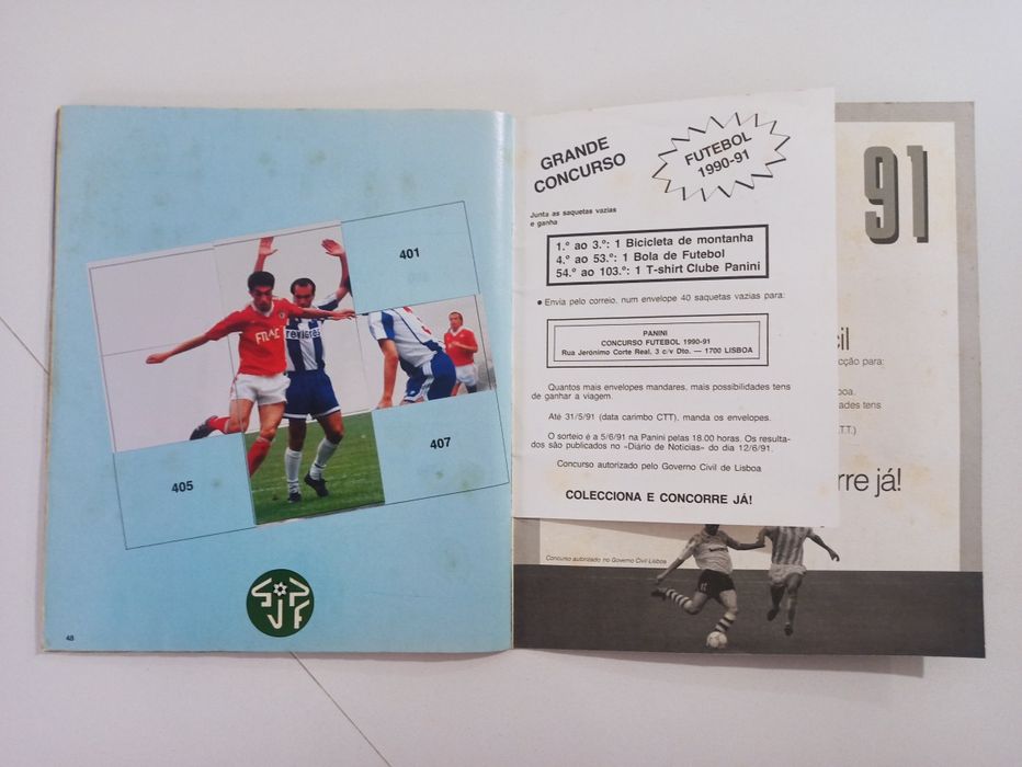 Caderneta Futebol 91