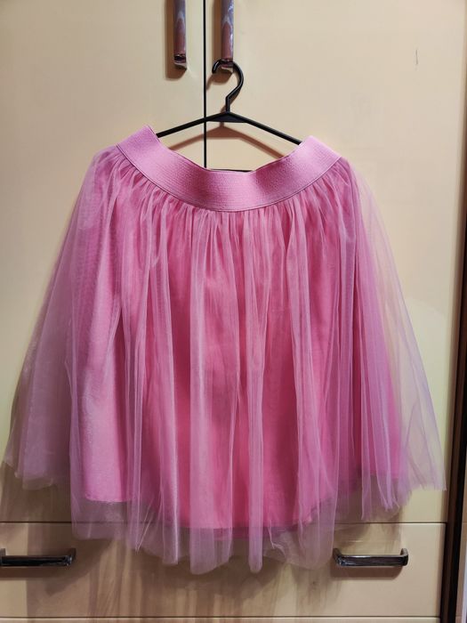 Розовая юбка из фатина