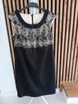 Sukienka elegancka wizytowa czarna 4xl / 48