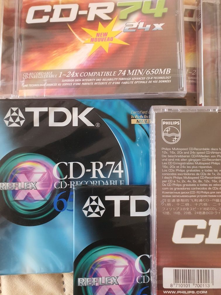 Płyty CD Philips Tdk nowe zafoliowane