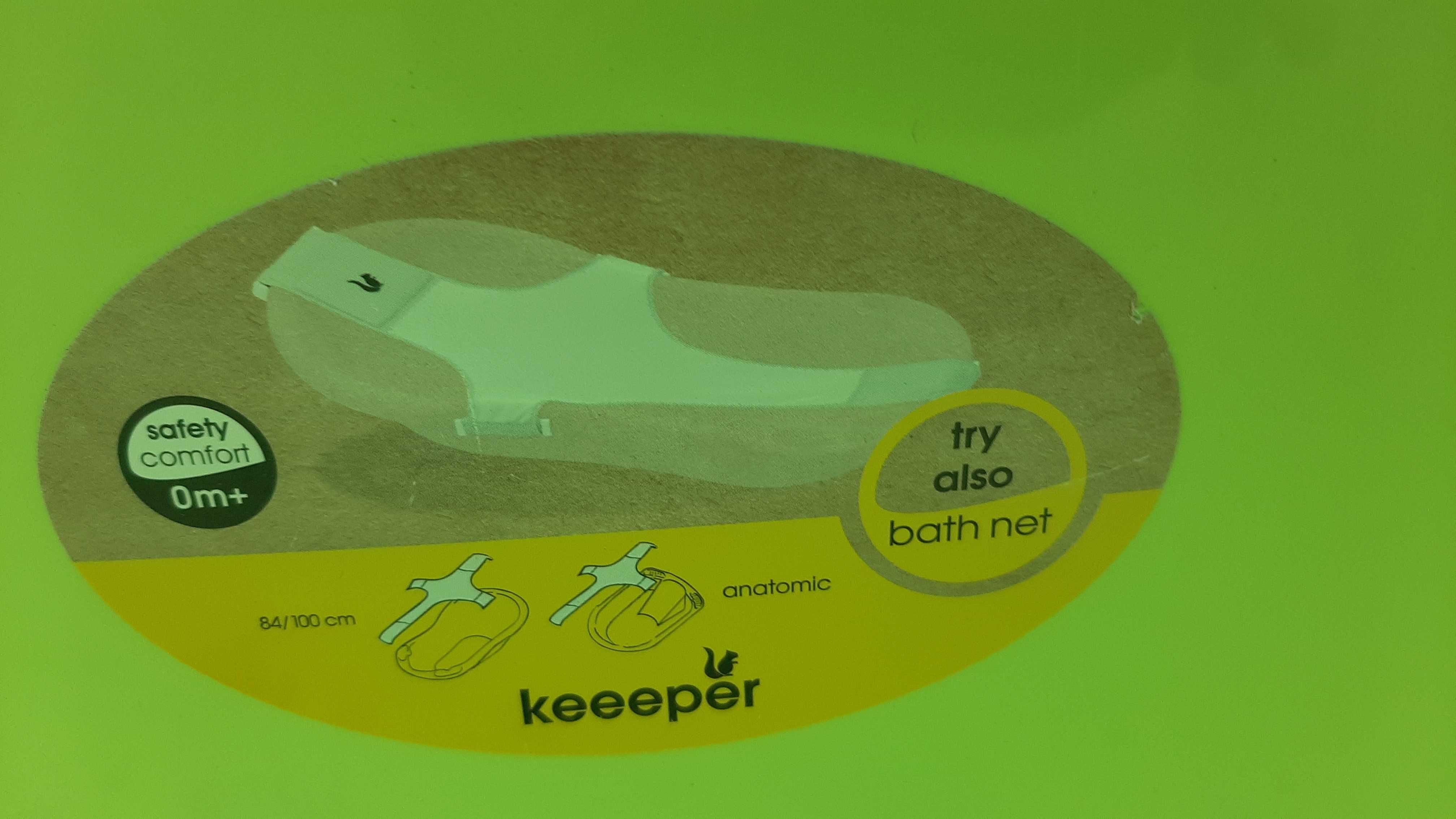 Wanna wanienka do kąpieli niemowląt dzieci Keeeper zielona klasyczna