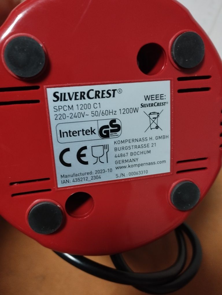 Maquina de pipocas Silvercrest