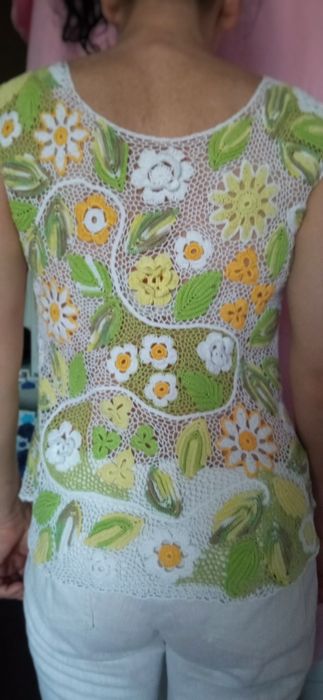 Кофточка ирландское кружево