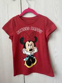 Czerwona bluzka t-shirt Disney Minnie Mouse 116