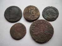 Lote 5 moedas Romanas
