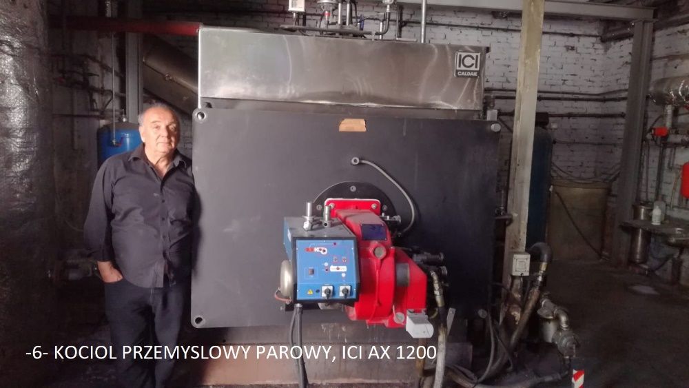 Kocioł parowy, przemysłowy, generator pary, wytwornica piec ICI AX1200