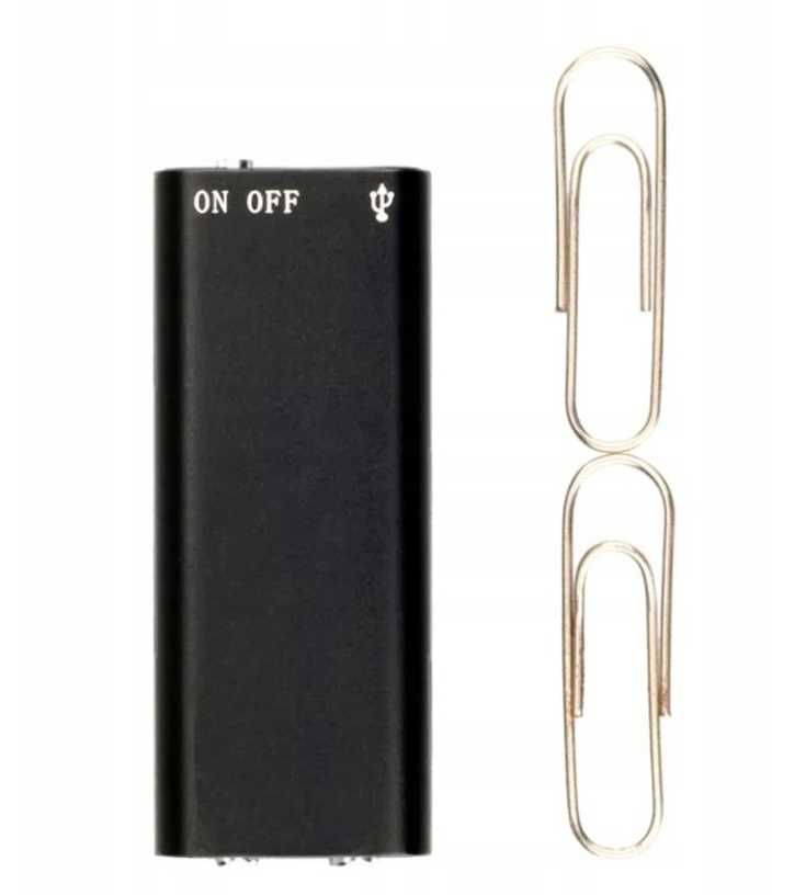 Profesjonalny  MINI DYKTAFON Cyfrowy Podsłuch Szpiegowski mp3 | -20%