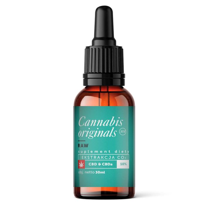 Olejek CBD CBDa RAW 10% Cannabis Originals 30 ml/ wydajny i silny