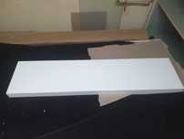 Blat bialy polka biala 26x110 cm ikea dluga waska poleczka ksiazki