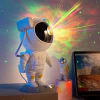 Ночник космонавт в детскую, светильник в гостинную, лед лампа СТОЯ