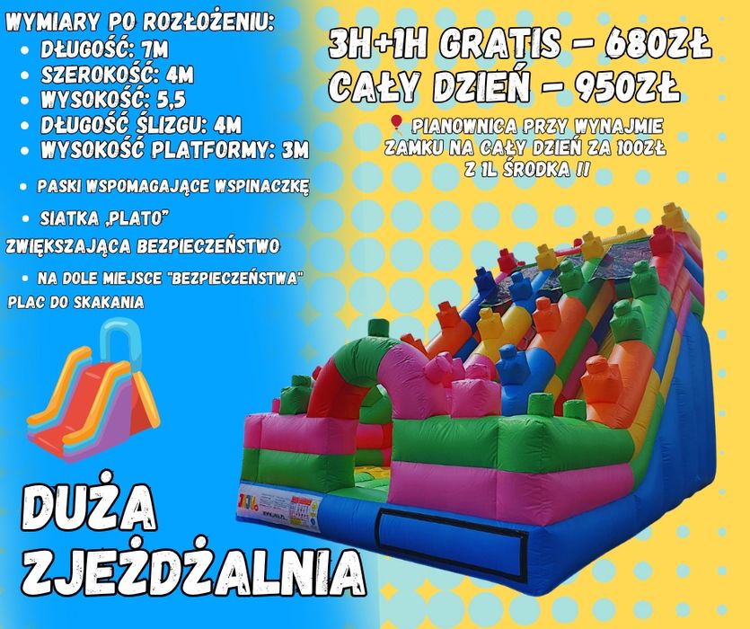 Zamki Dmuchane wynajem - radość dzieci, spokój rodziców;)