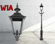 Latarnia lampa stylowa, słup, maszt żeliwny, Hc=325cm