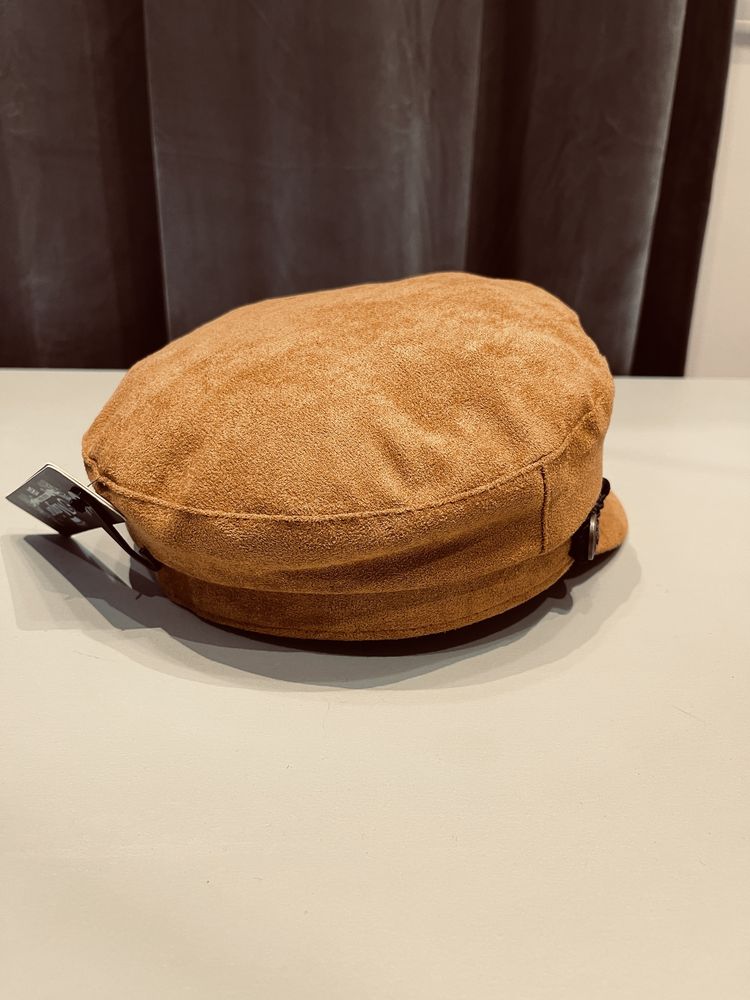 Czapka z daszkiem uniwersalna czapka kapitana kolor brazowy L/XL