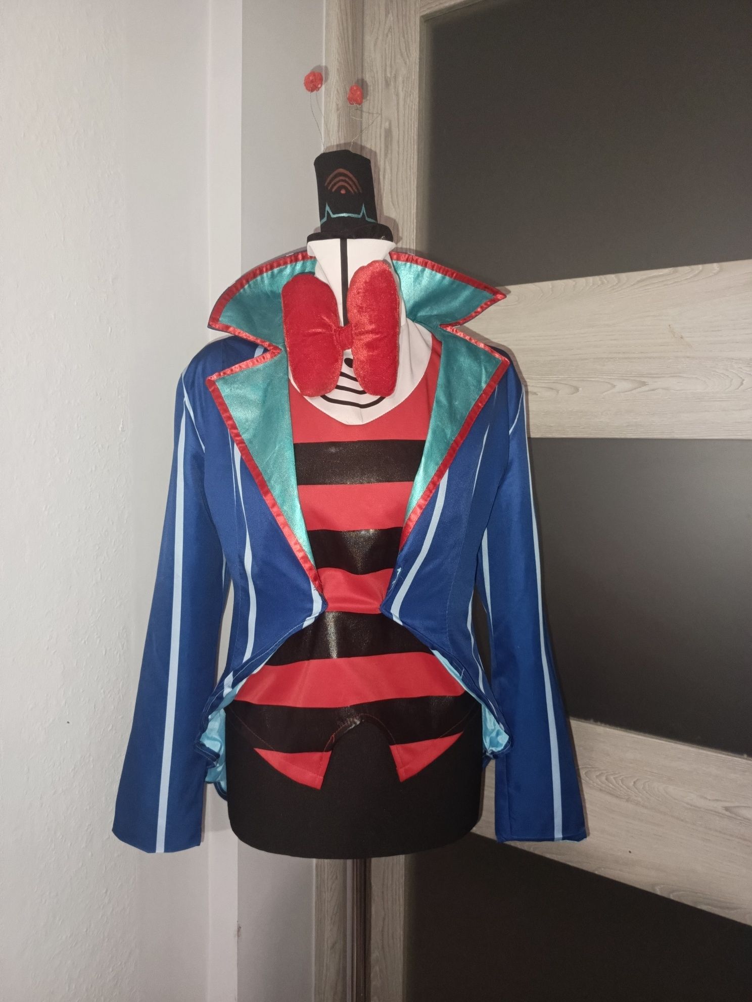 Vox Hazbin hotel cosplay+wig Helluva Boss