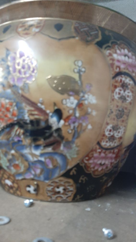 Vaso chinês pintado a mão