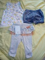 Zestaw paka hm nowe komplet koszulka majtki nowe legginsy coccodrillo